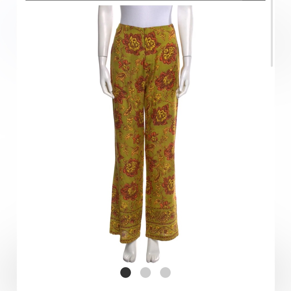 SAVANNAH MARROW THE LABEL floral wide leg trousers